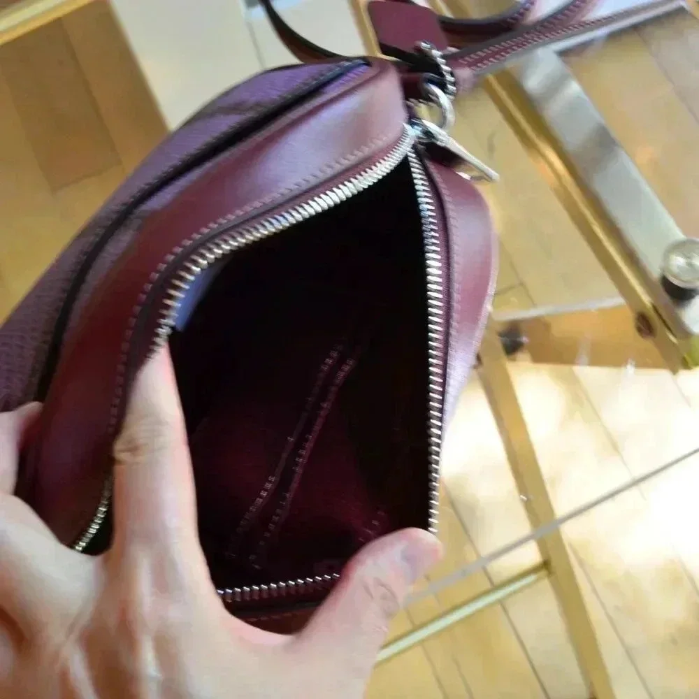 Coach CN758 Mini Jamie Camera Bag With Plaid Print